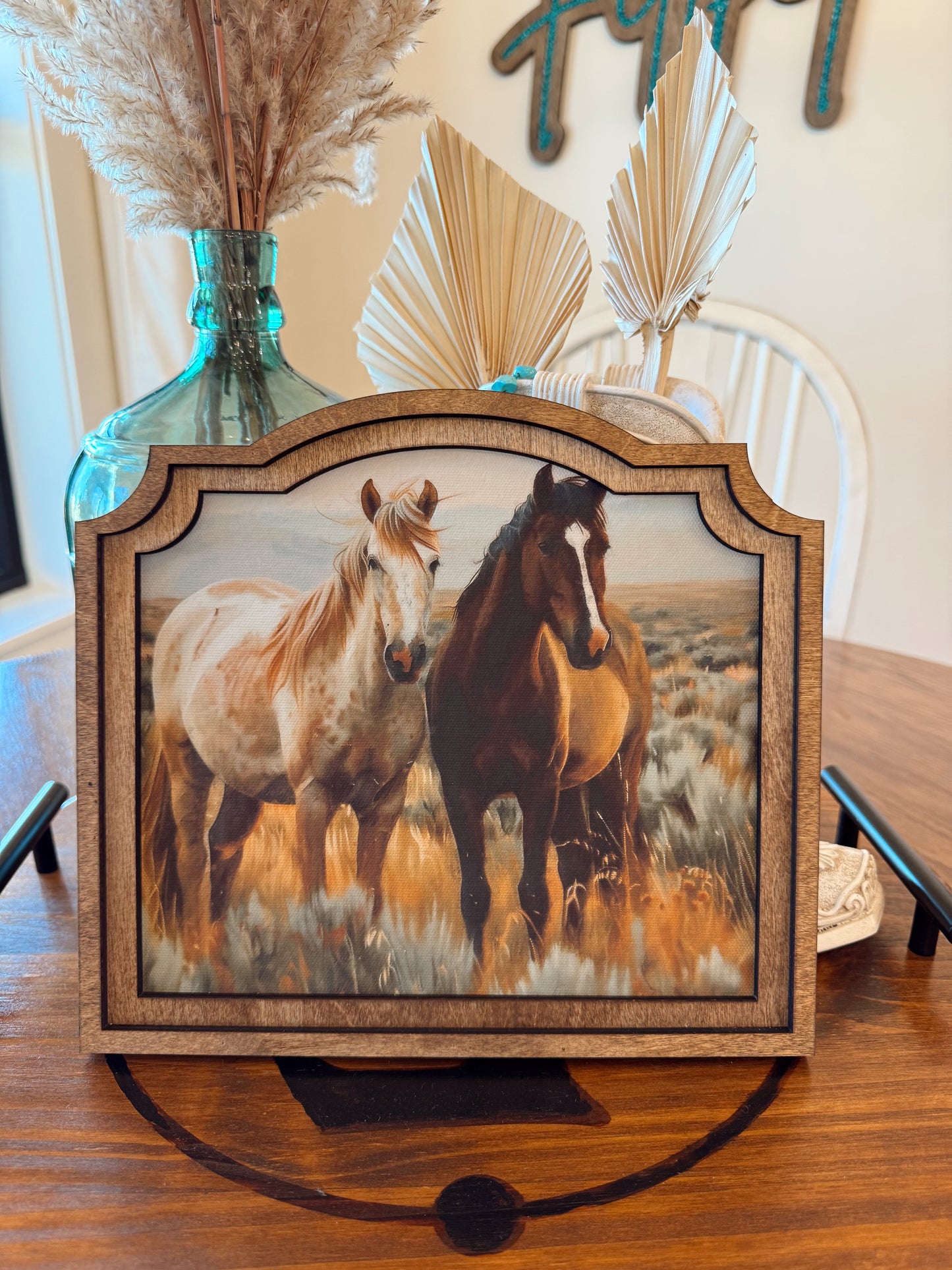 Provincial Horses Framed Art