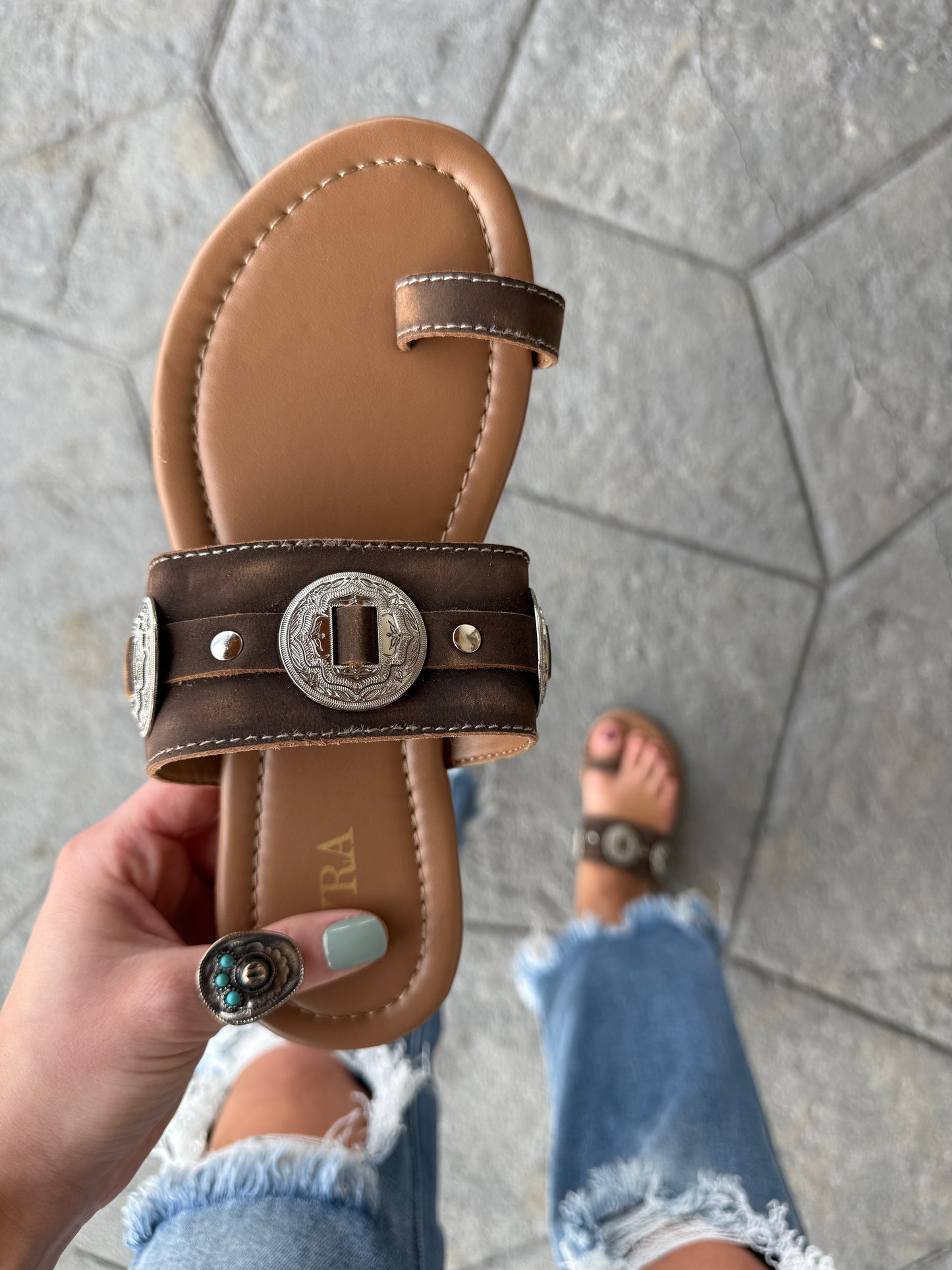 Sagebrush Concho Sandals (SIZE UP)