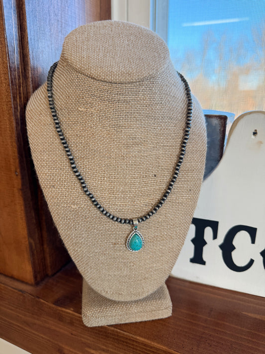 Sierra Turquoise Pendant Necklace