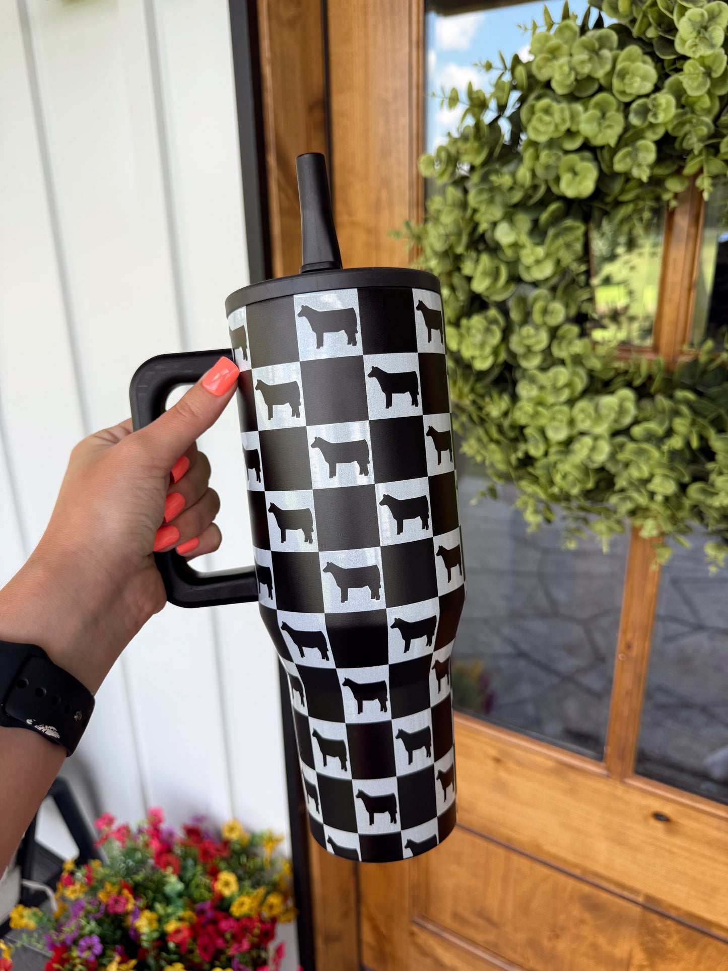 Checkered Calf Tumbler (40 oz)