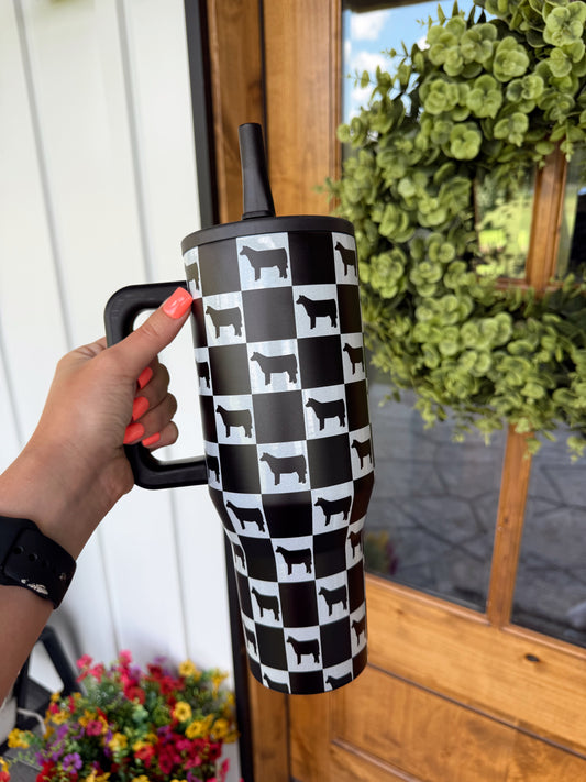 Checkered Calf Tumbler (40 oz)