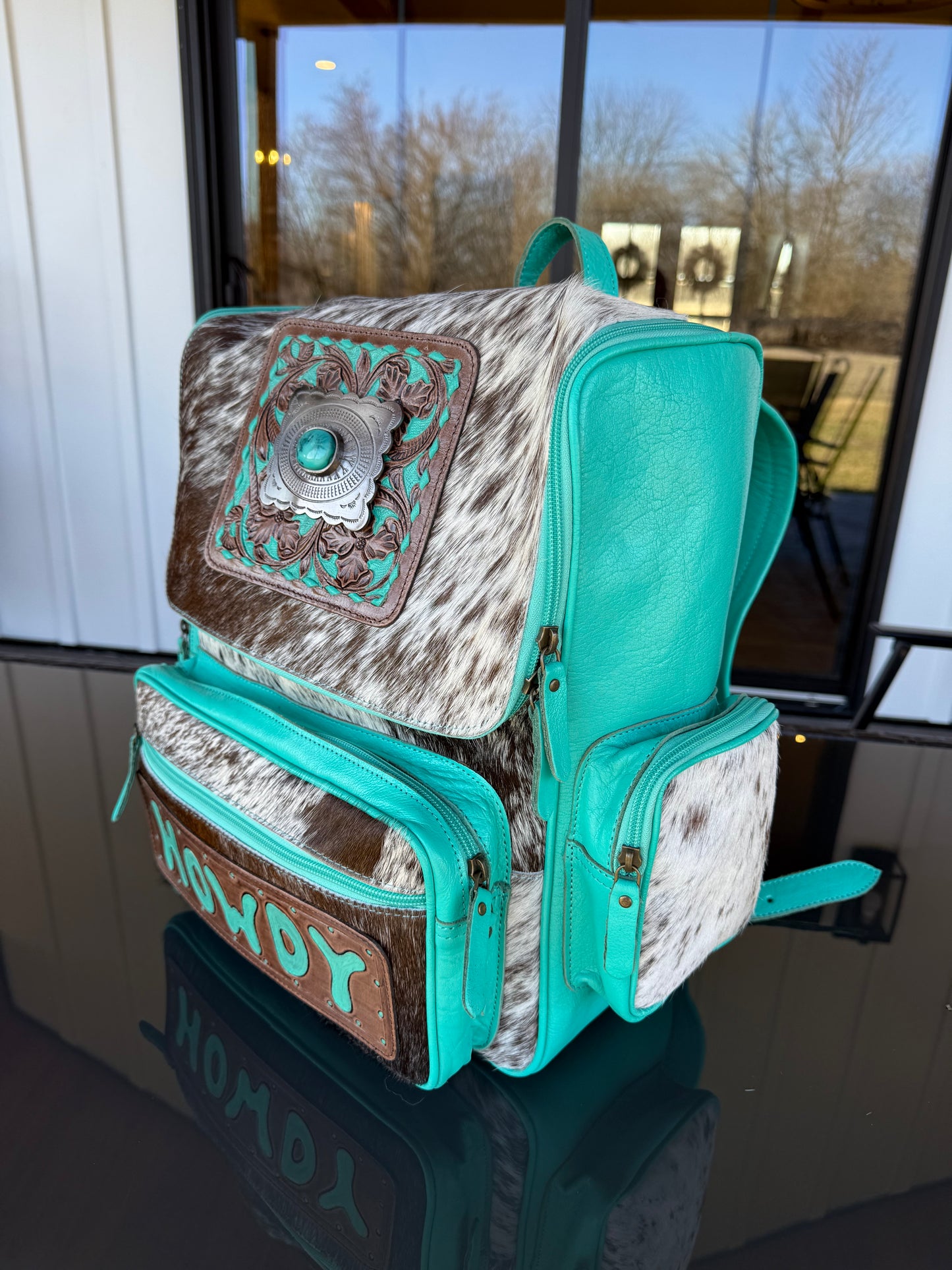 Howdy Cowhide Backpack / Diaper Bag
