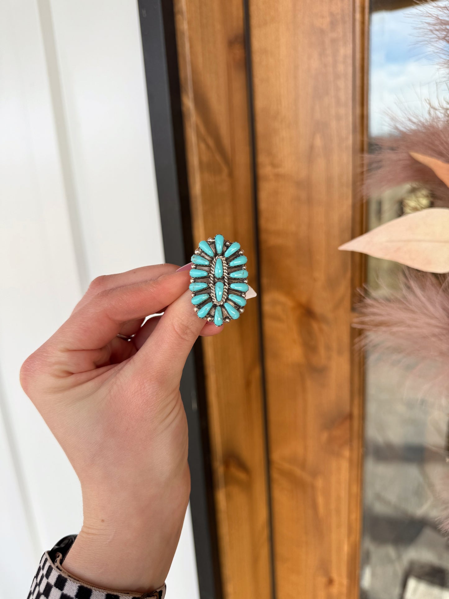 Najavo Kingman Turquoise Ring - Size 7