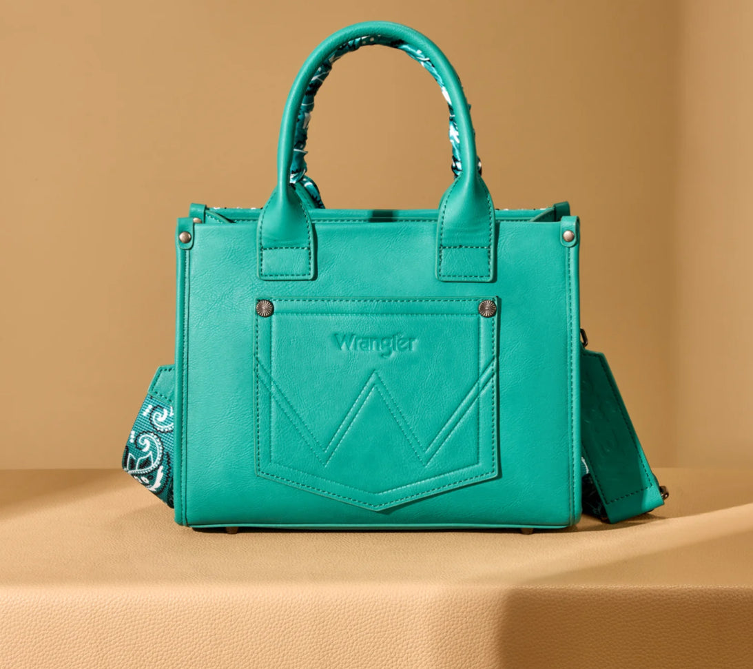 Wrangler Turquoise Bandana Crossbody Bag