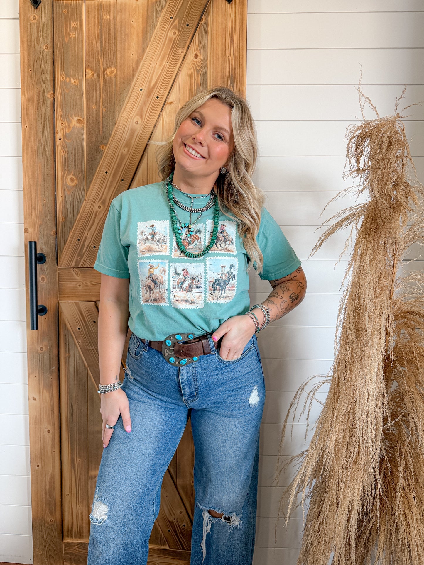 COWGIRL STAMP COLLAGE