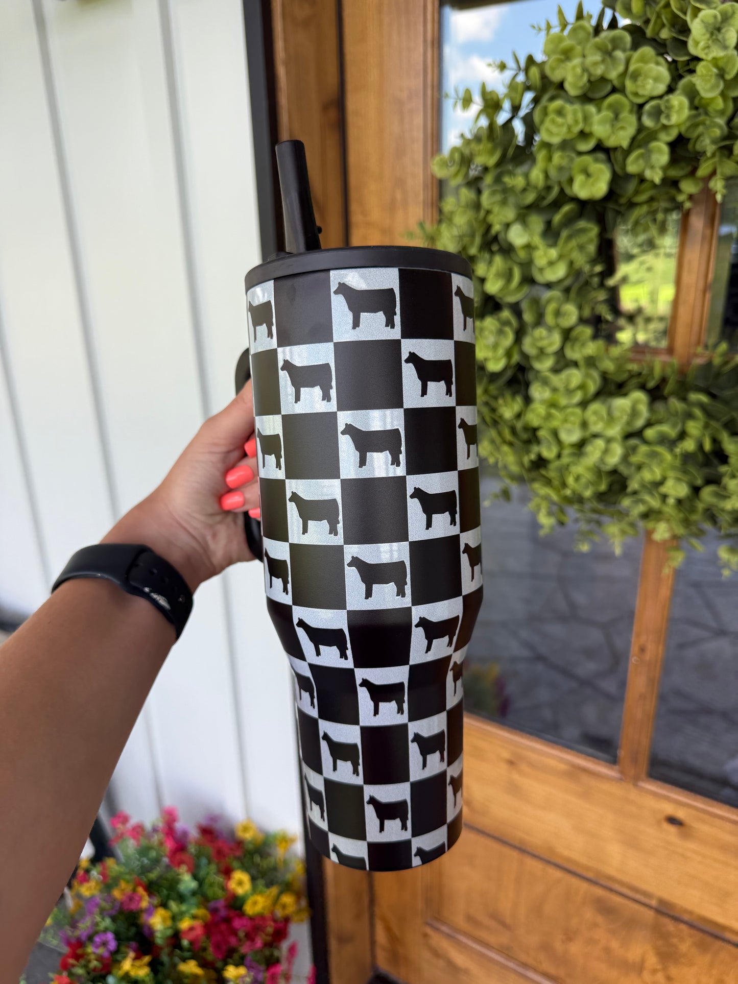 Checkered Calf Tumbler (40 oz)