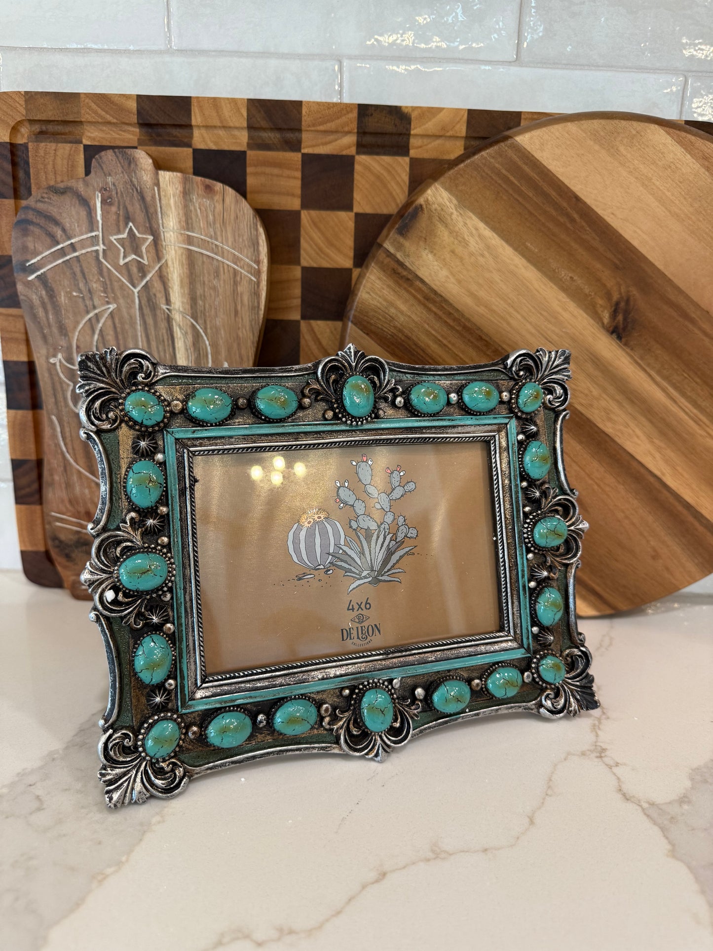Turquoise Stone Picture Frame