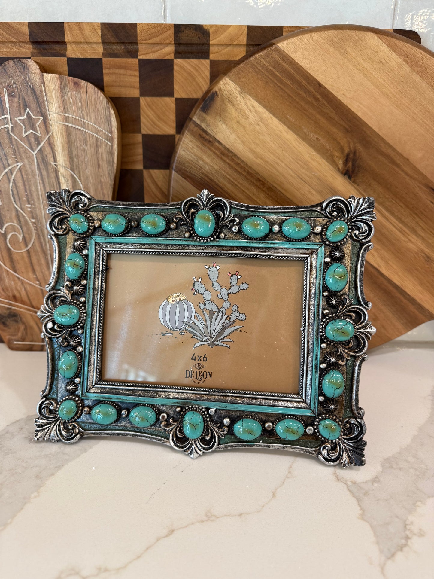 Turquoise Stone Picture Frame