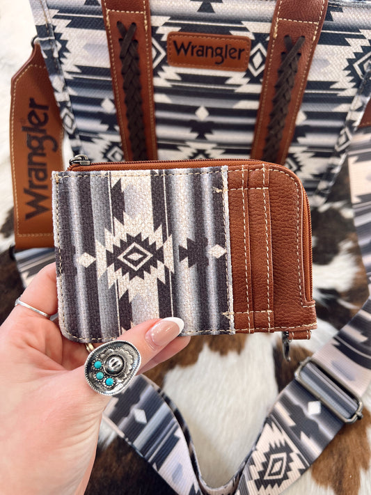 Grey Southwest Wrangler Wallet / Card Holder