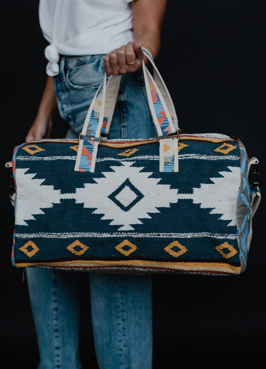 Rodeo Road Traveler Duffle Bag (Navy)