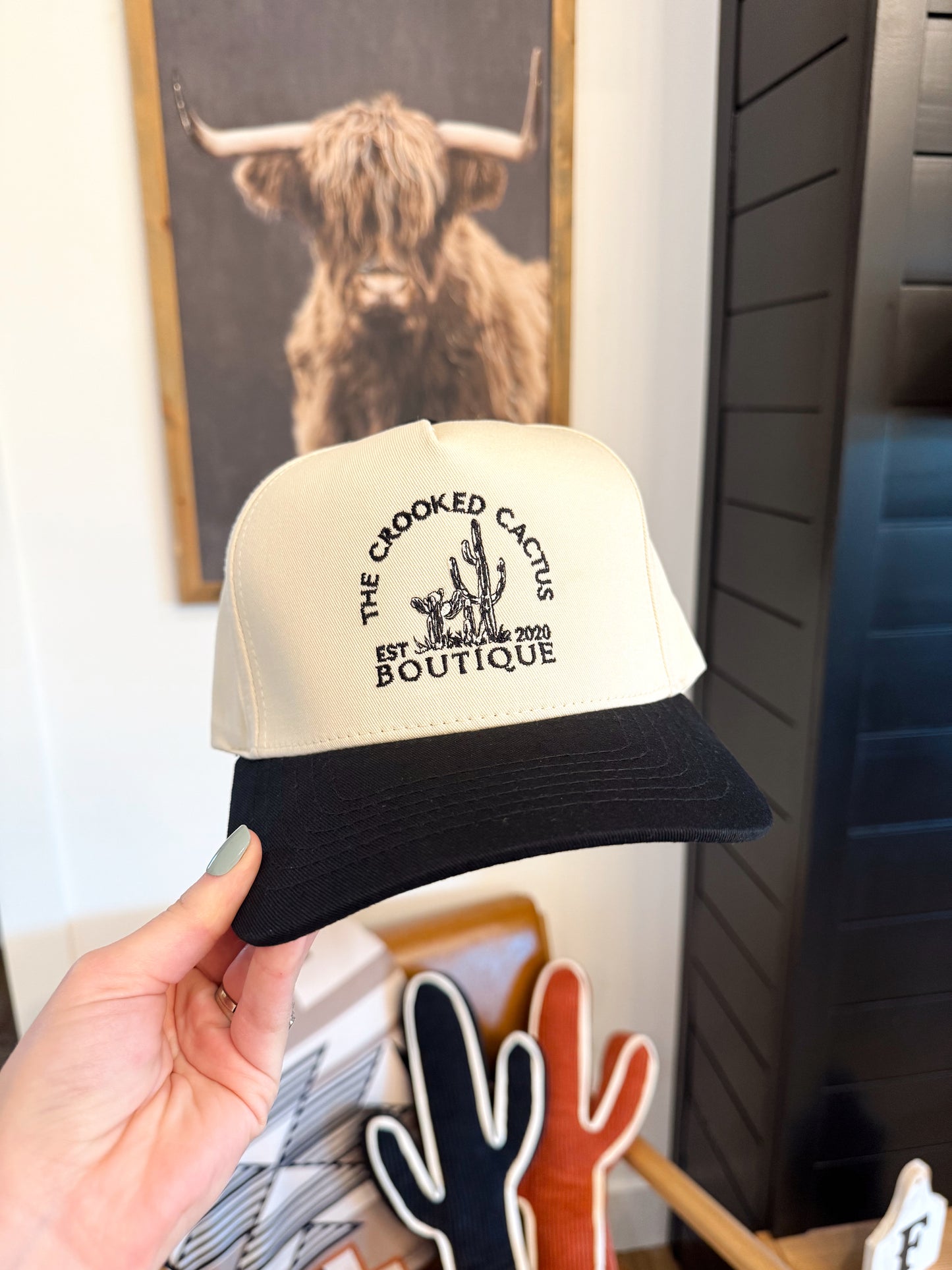 The Crooked Cactus Boutique Logo Hat