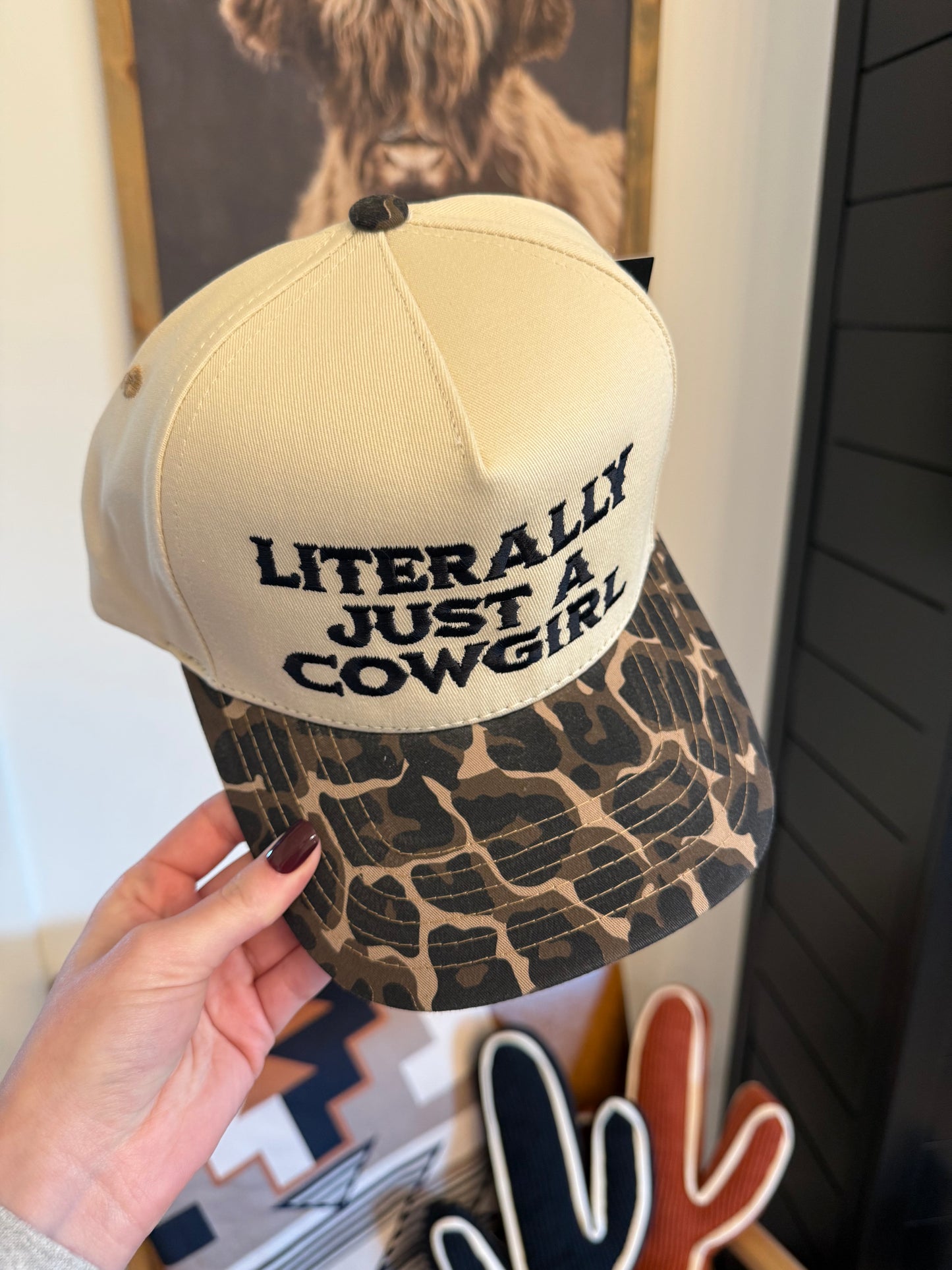 Literally Just A Cowgirl Trucker Hat