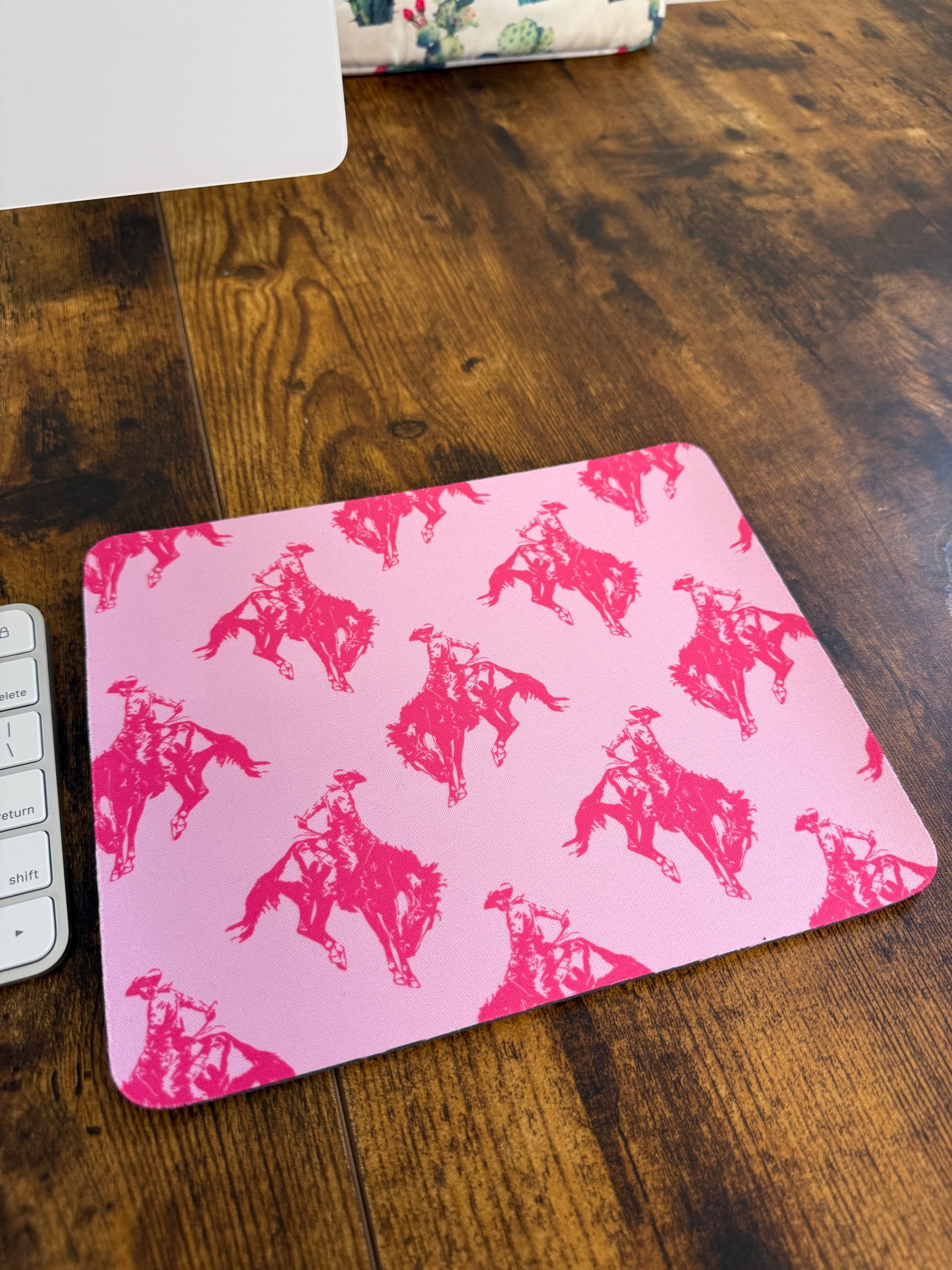 Pink Bronc Mouse Pad