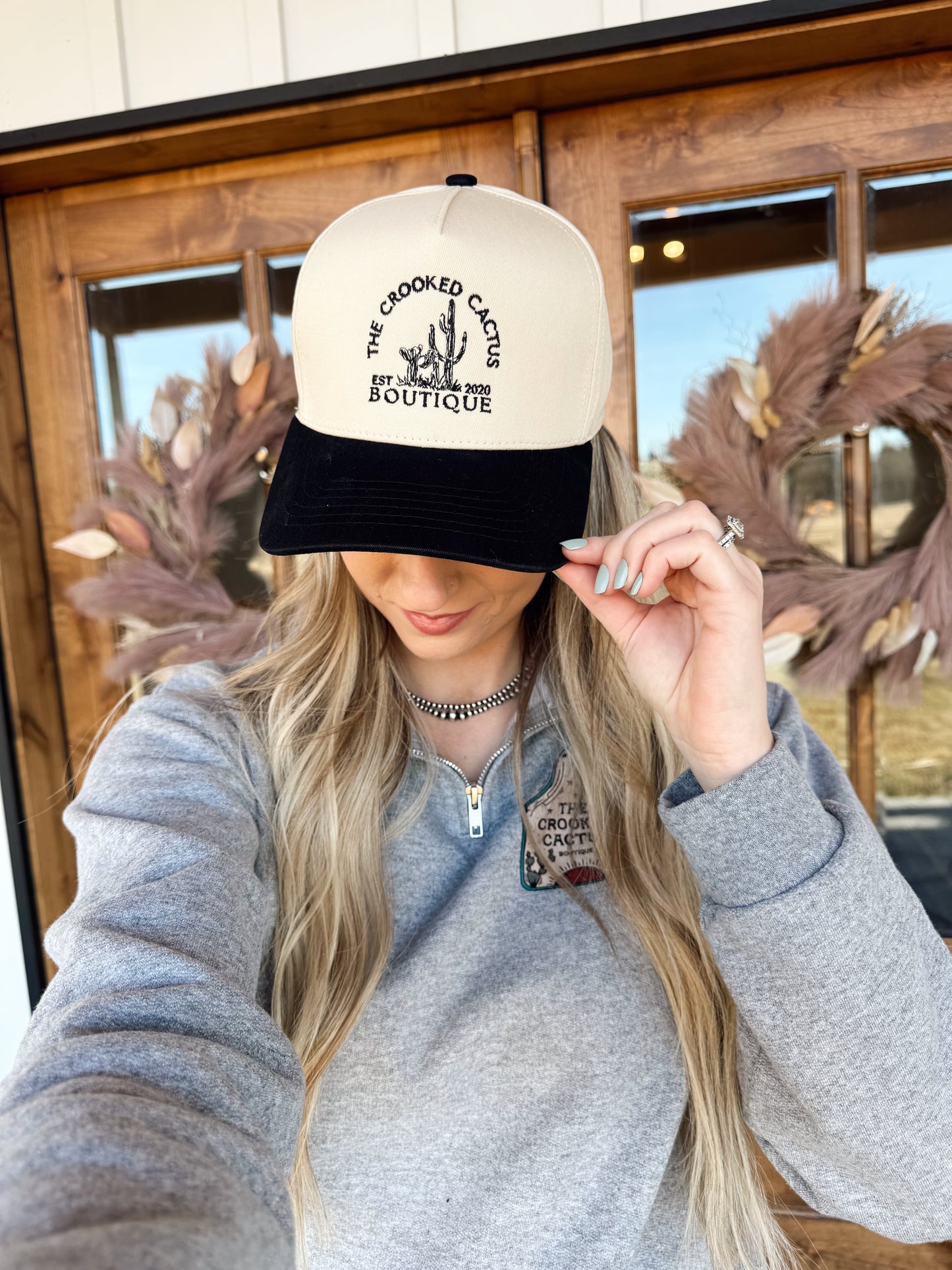 The Crooked Cactus Boutique Logo Hat
