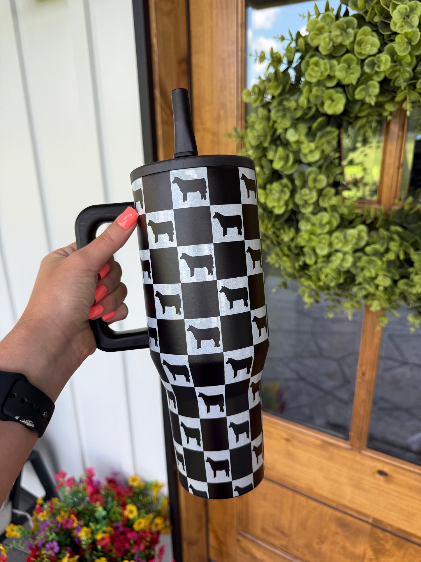 Checkered Calf Tumbler (40 oz)