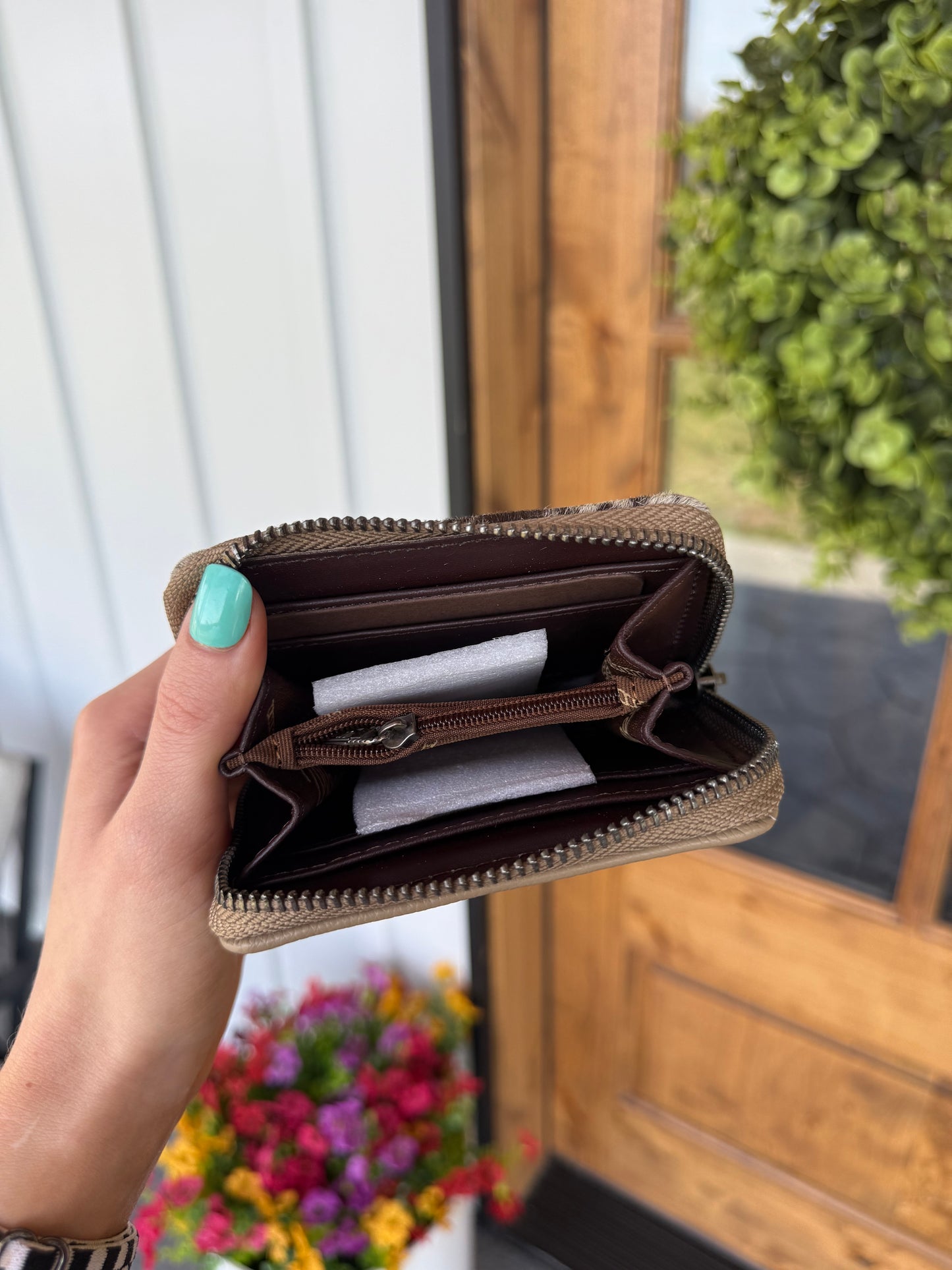 Khaki Wrangler Cowhide Wallet