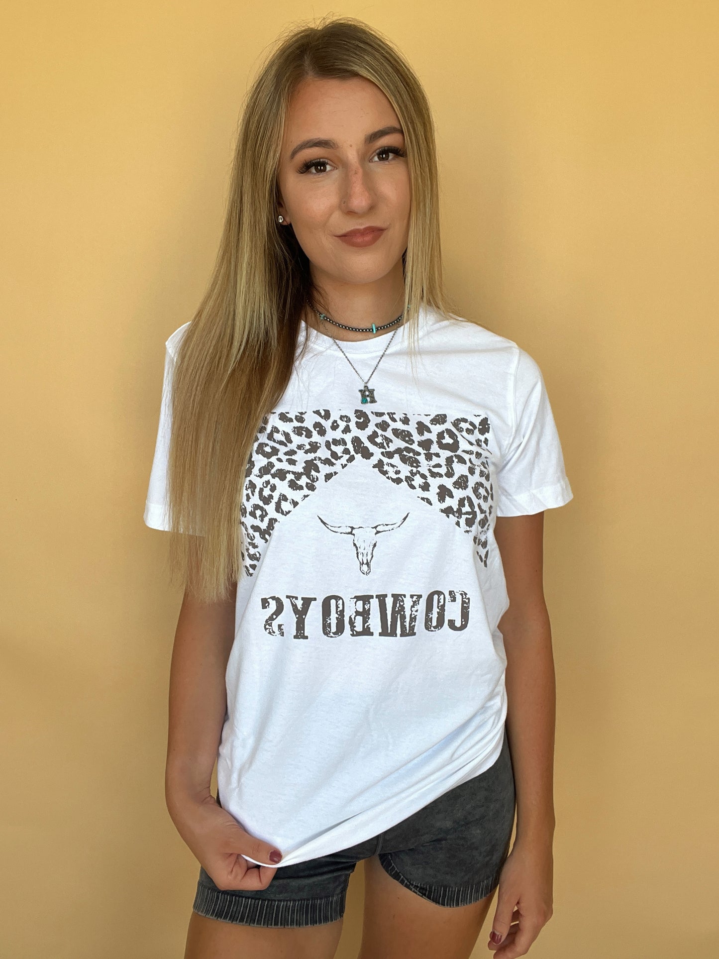 Cowboys Leopard Graphic Tee