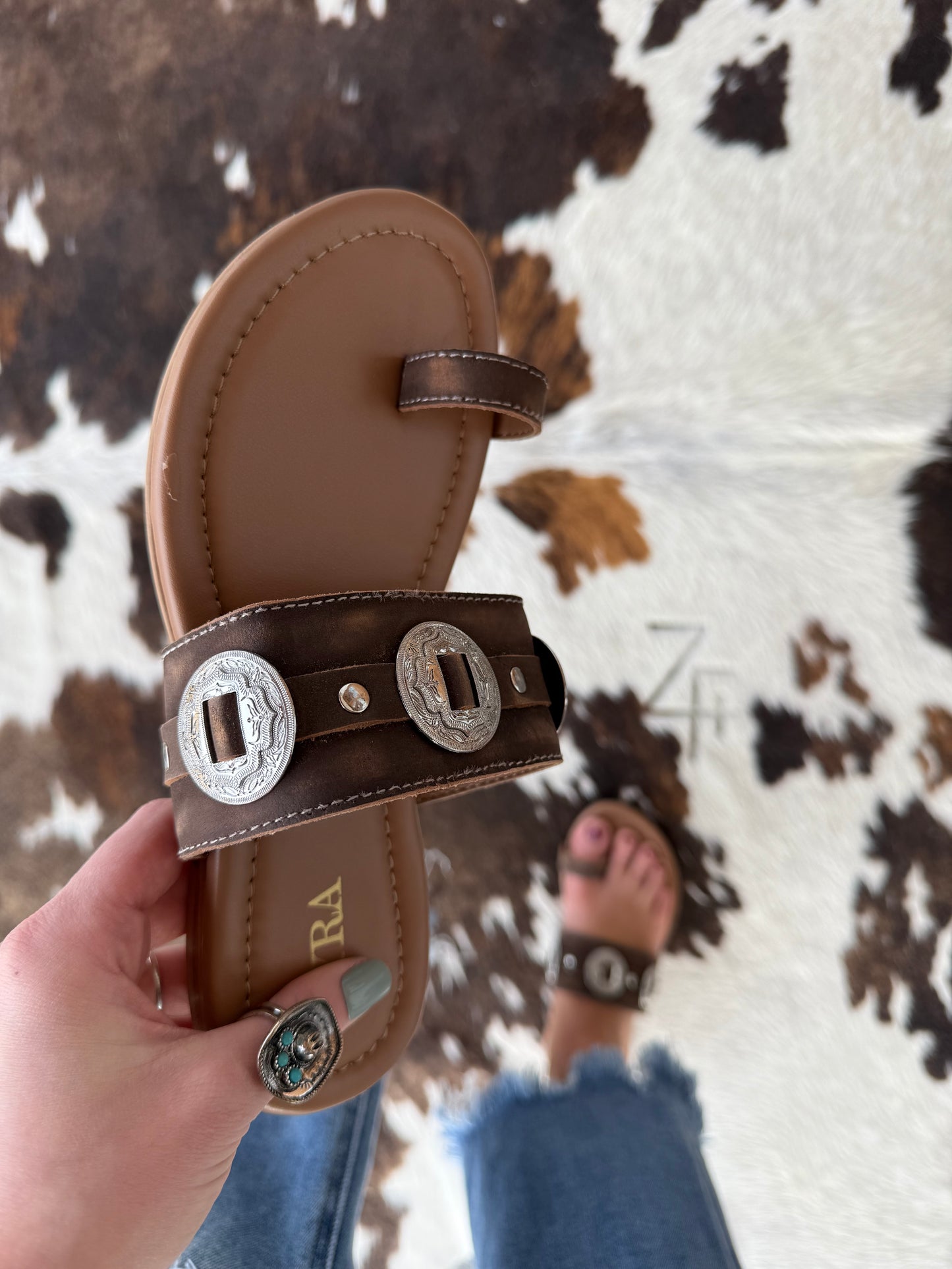 Sagebrush Concho Sandals (SIZE UP)