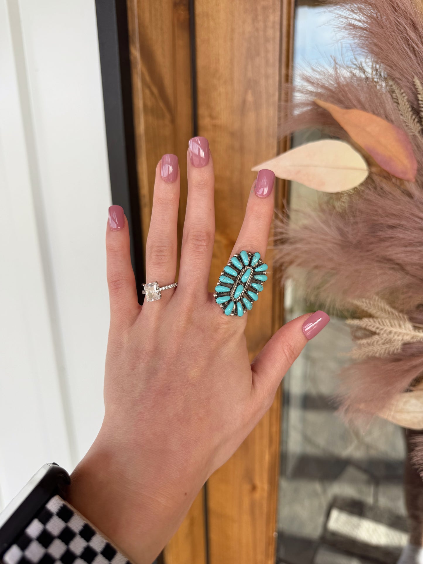 Najavo Kingman Turquoise Ring - Size 7