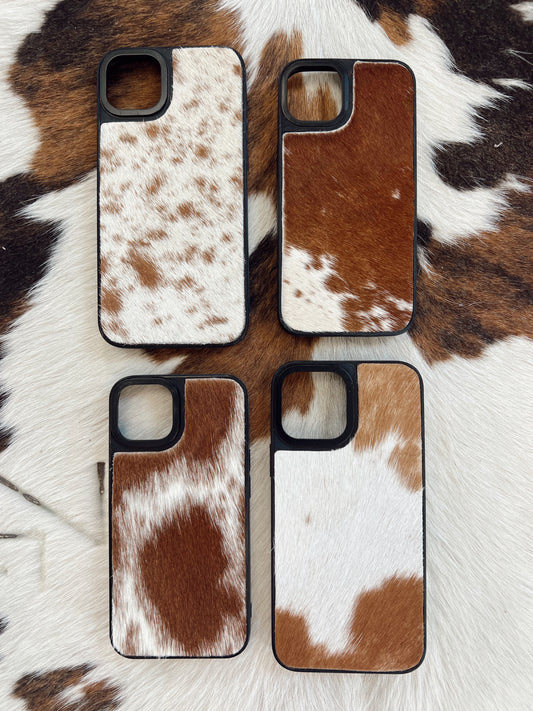 Brown Cowhide iPhone Case