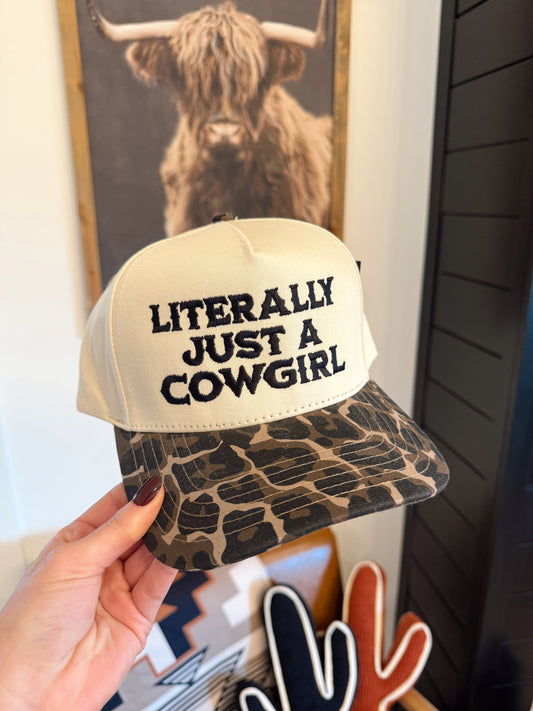 Literally Just A Cowgirl Trucker Hat