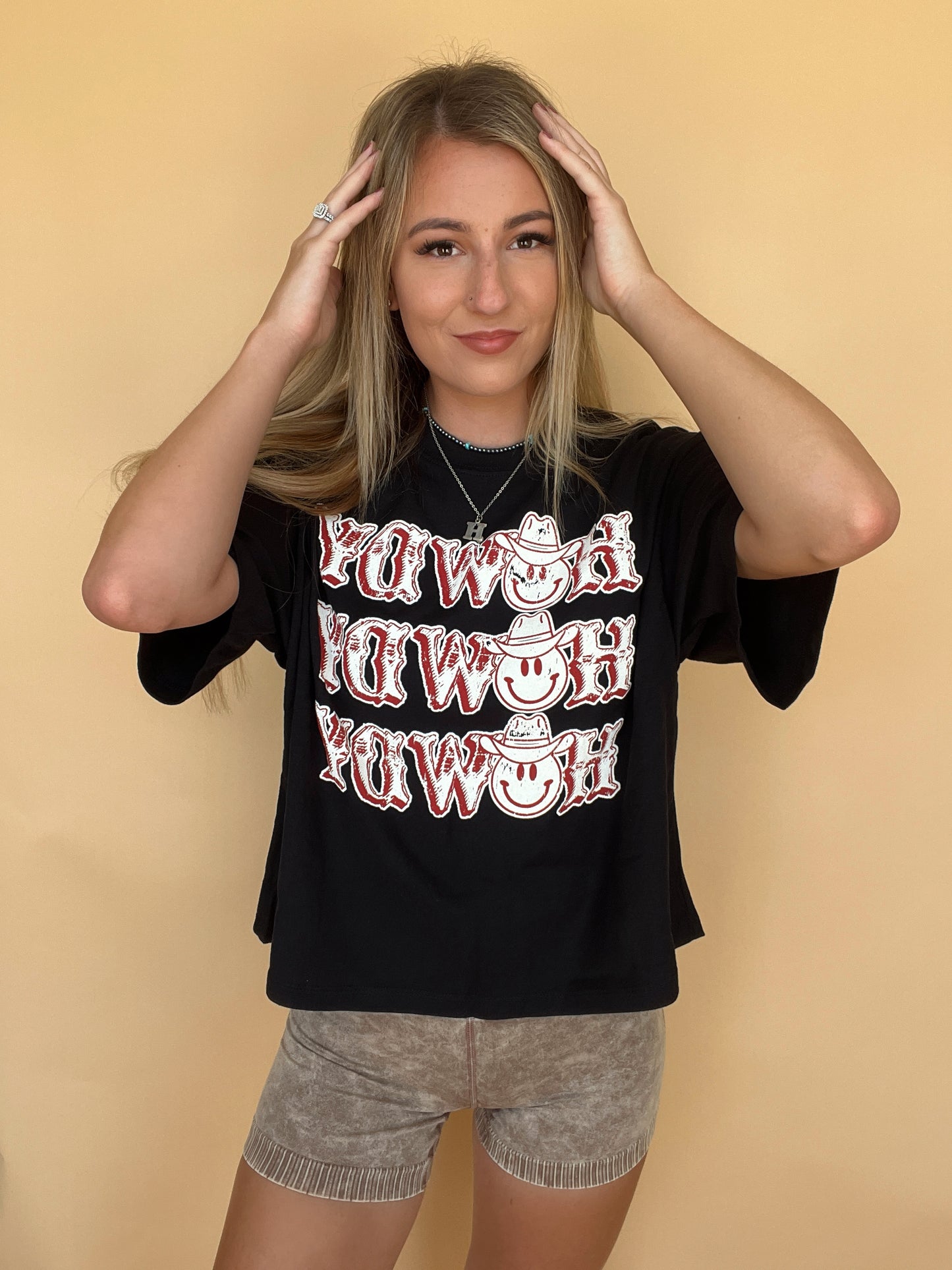 Howdy Cropped Graphic Tee