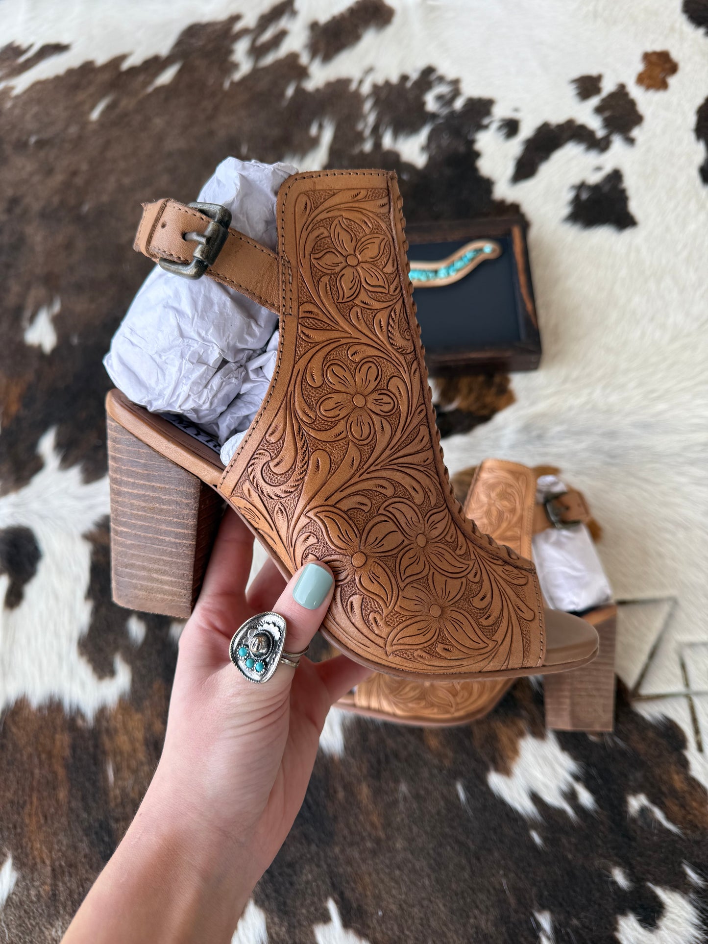 Dalton Ridge Leather High Heels