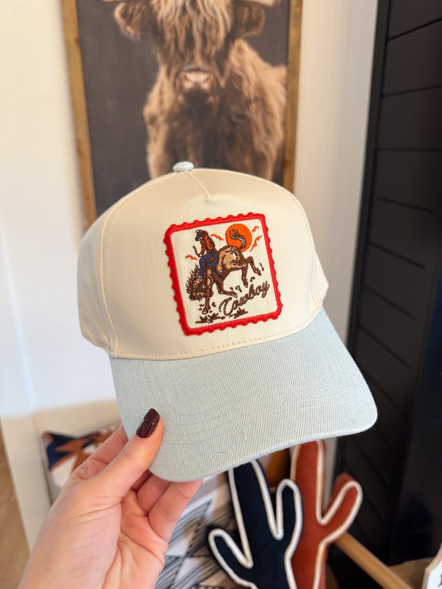 Cowboy Patch Trucker Hat