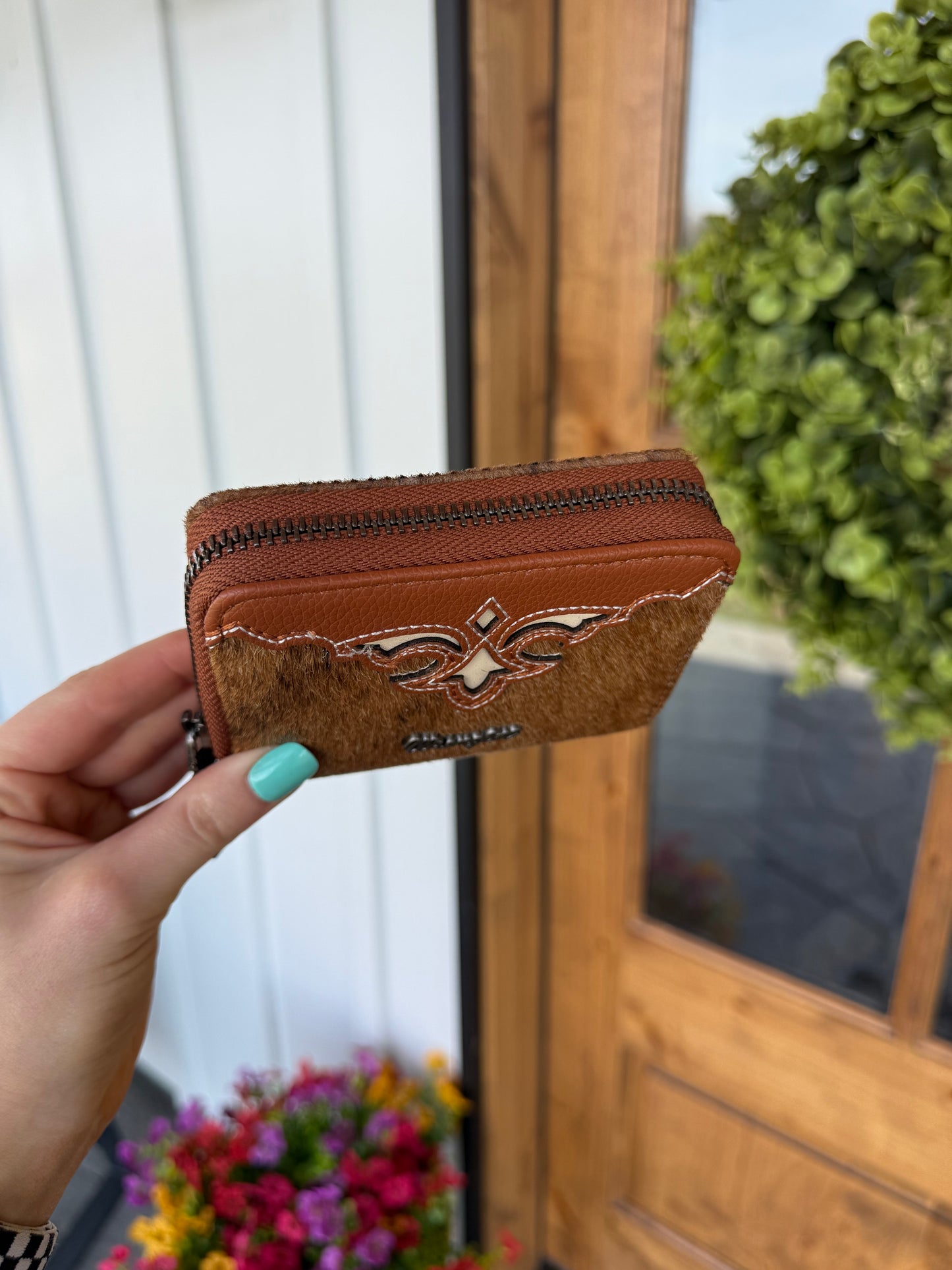 Brown Wrangler Cowhide Wallet