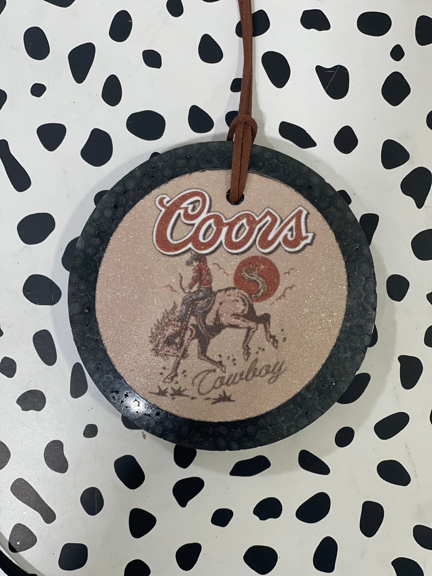 Coors Cowboy Car Freshie