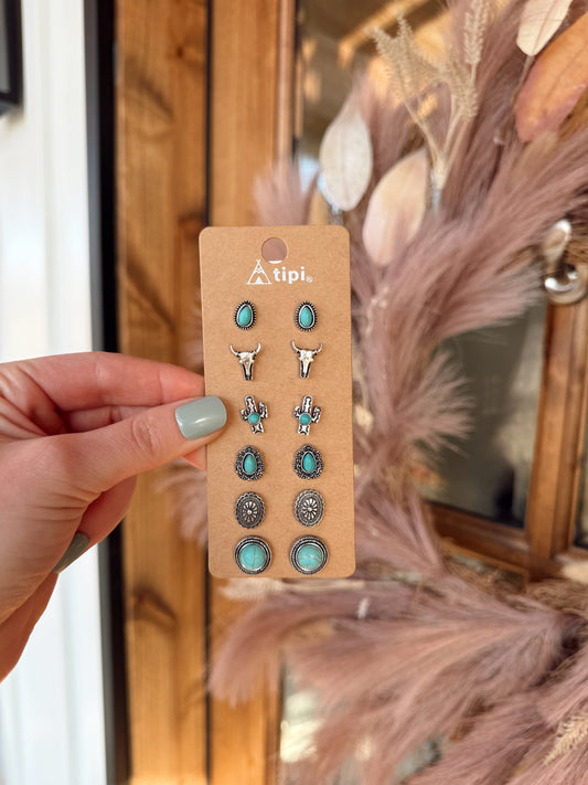 Hattie Western Stud Set (Set of 6)