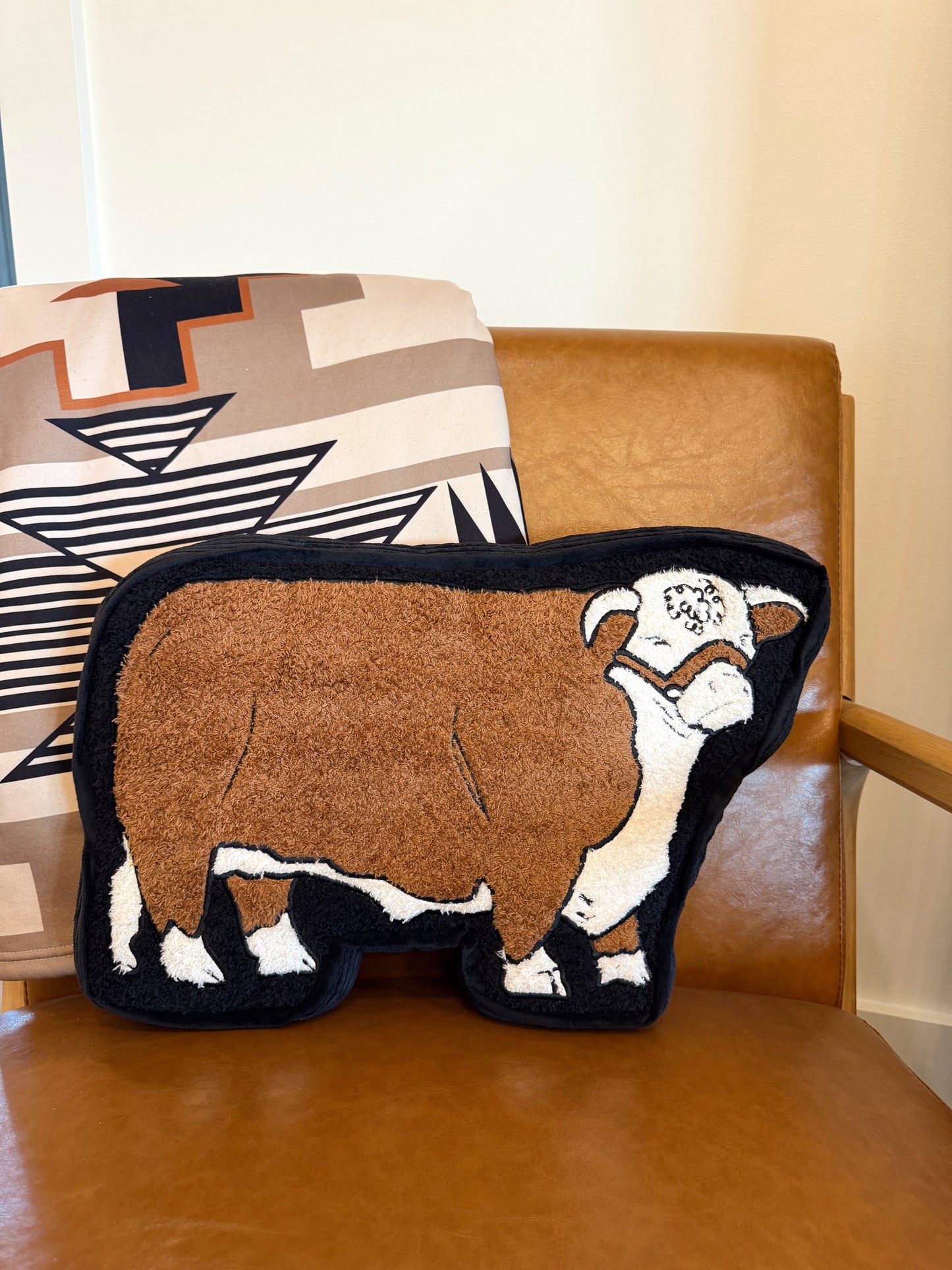 Hereford Cow Pillow