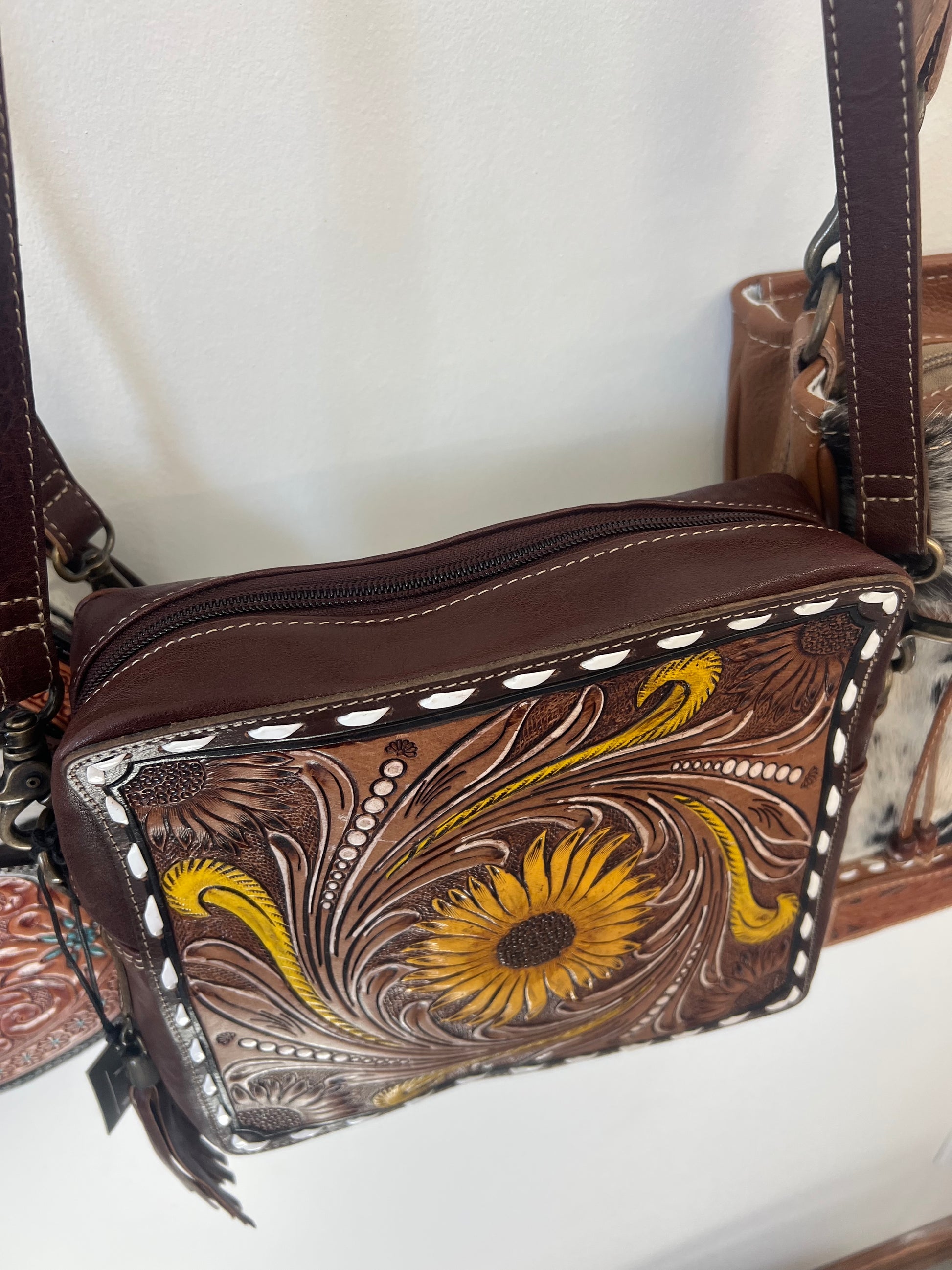 Hand Tooled Leather Bag