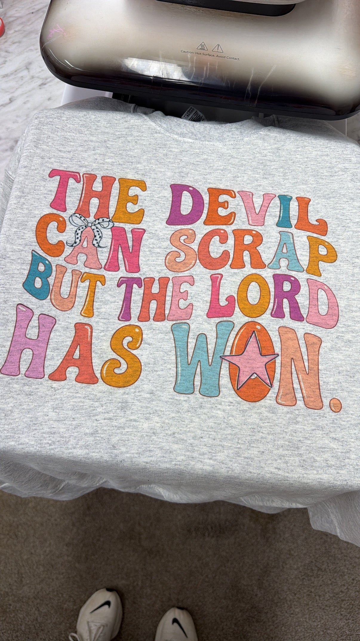 LORD HAS WON - bubble letters