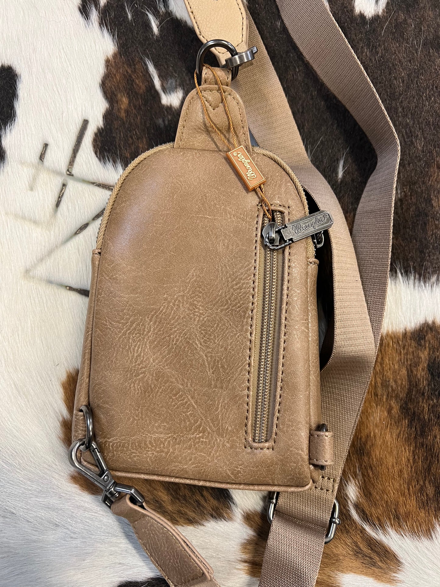 Khaki Wrangler Sling Bag