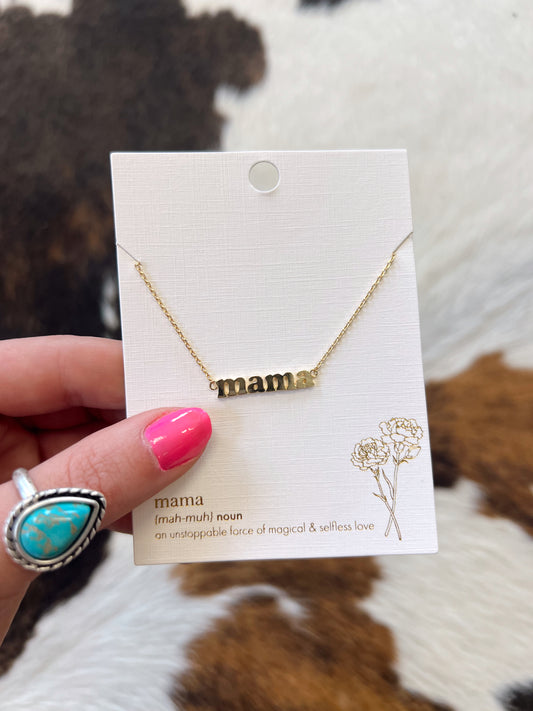 Gold Mama Necklace