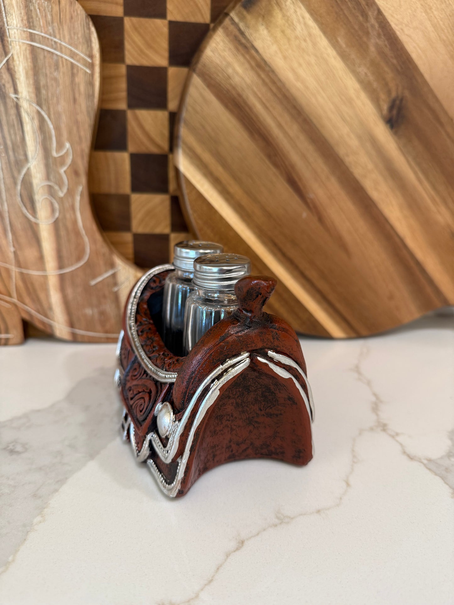Saddle Salt & Pepper Shaker Set
