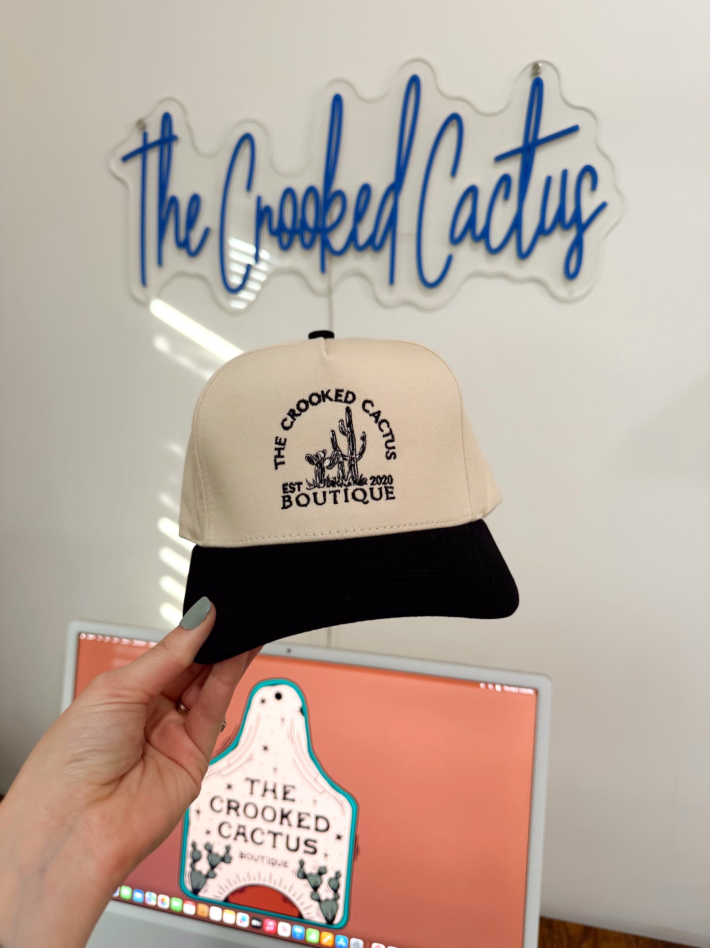 The Crooked Cactus Boutique Logo Hat