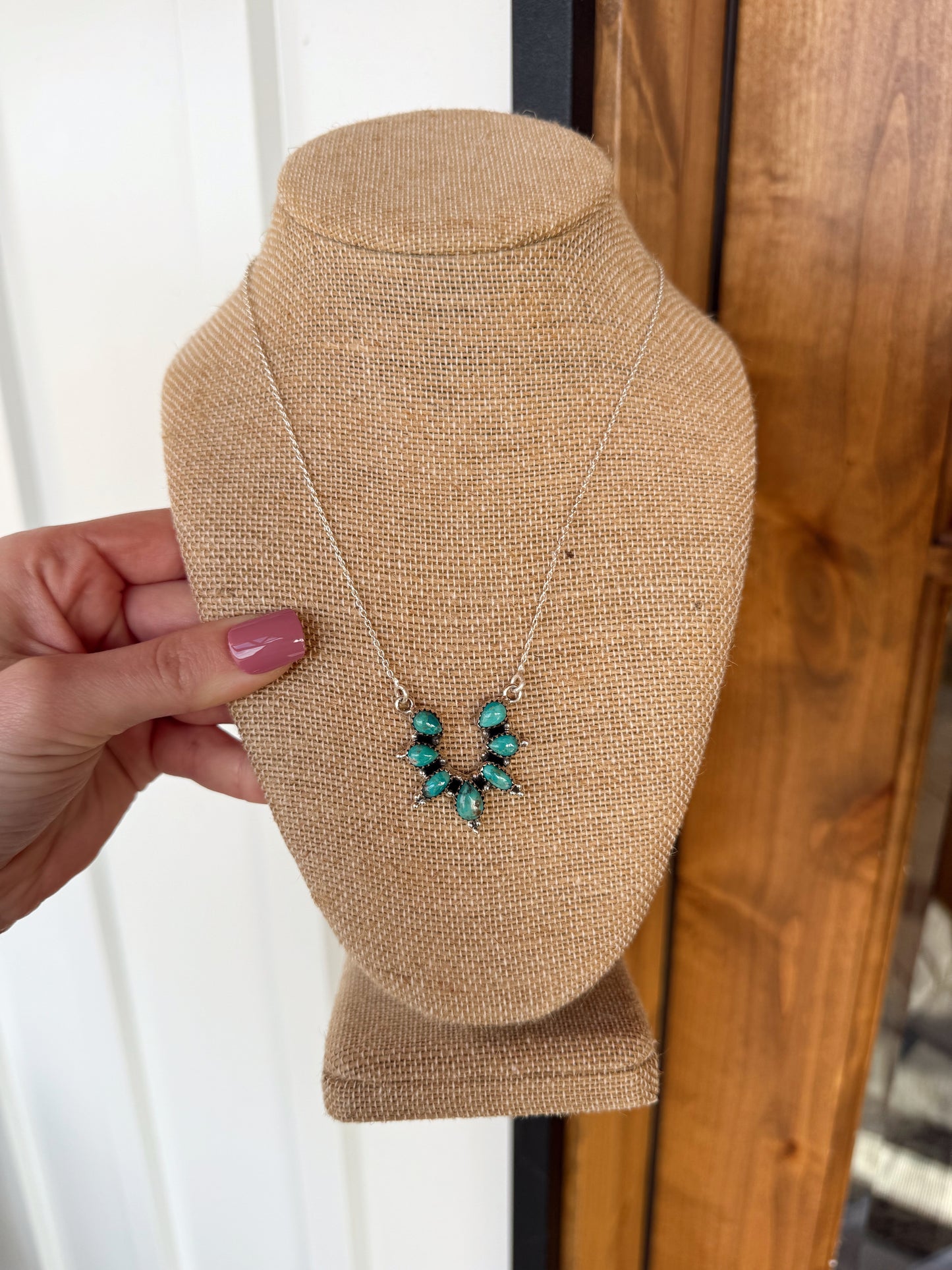 Kaylie Kingman Turquoise Pendant Necklace