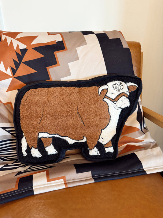 Hereford Cow Pillow