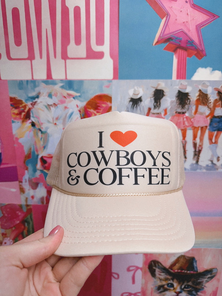 I <3 COWBOYS & COFFEE CAP