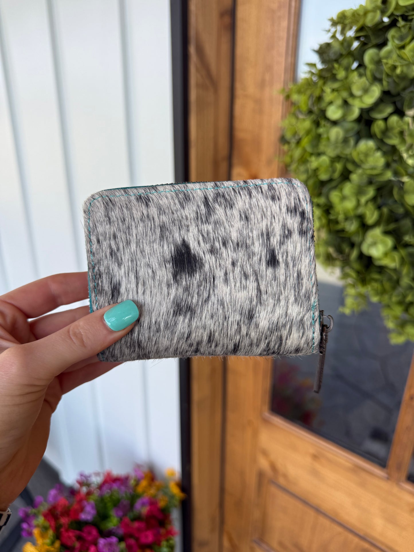 Turquoise Wrangler Cowhide Wallet