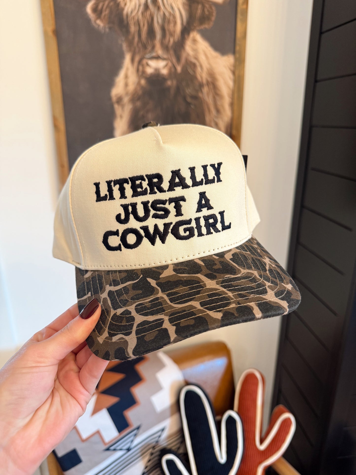 Literally Just A Cowgirl Trucker Hat