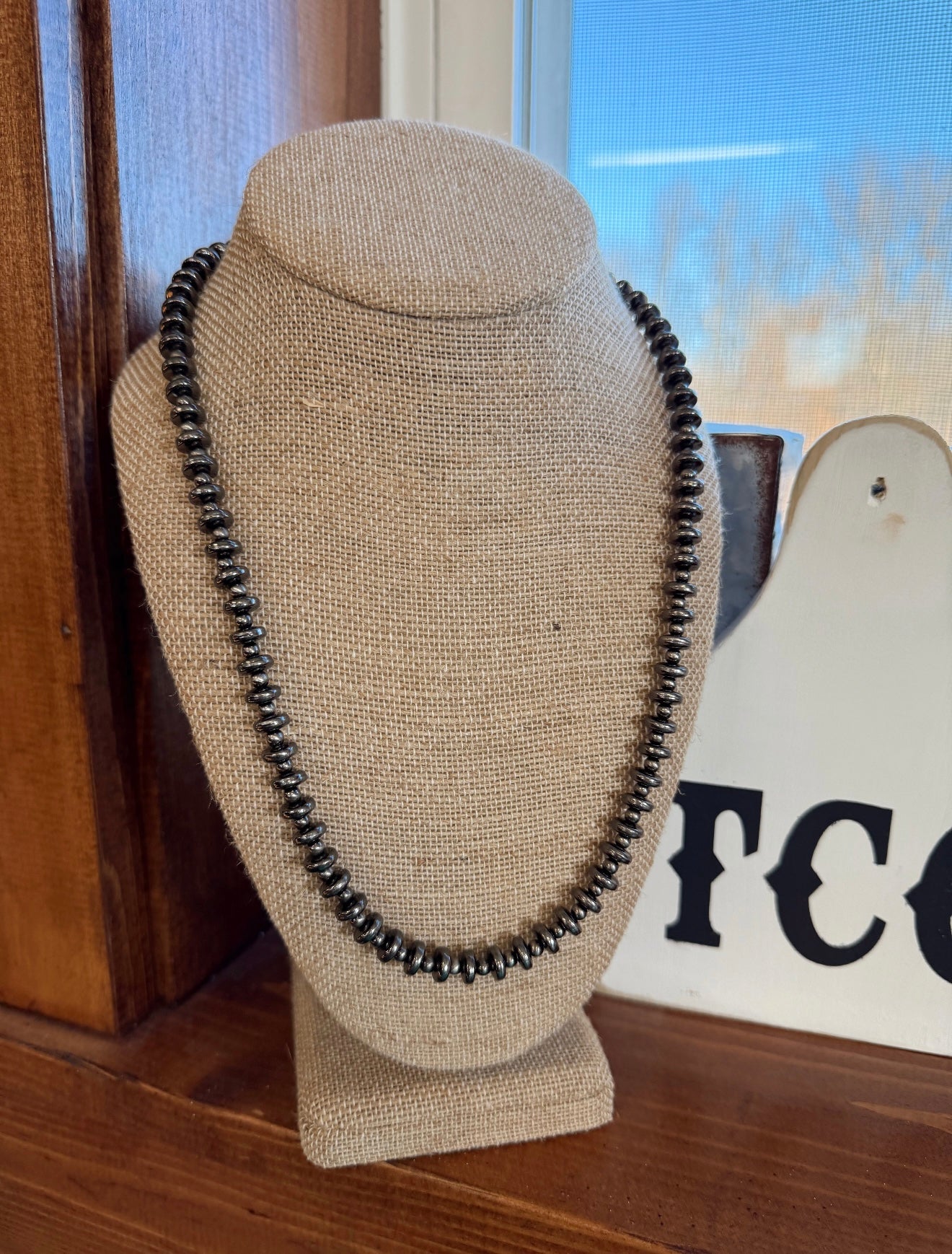 Grace Silver Bead Necklace