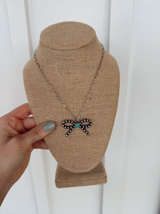 Wren Bow Necklace