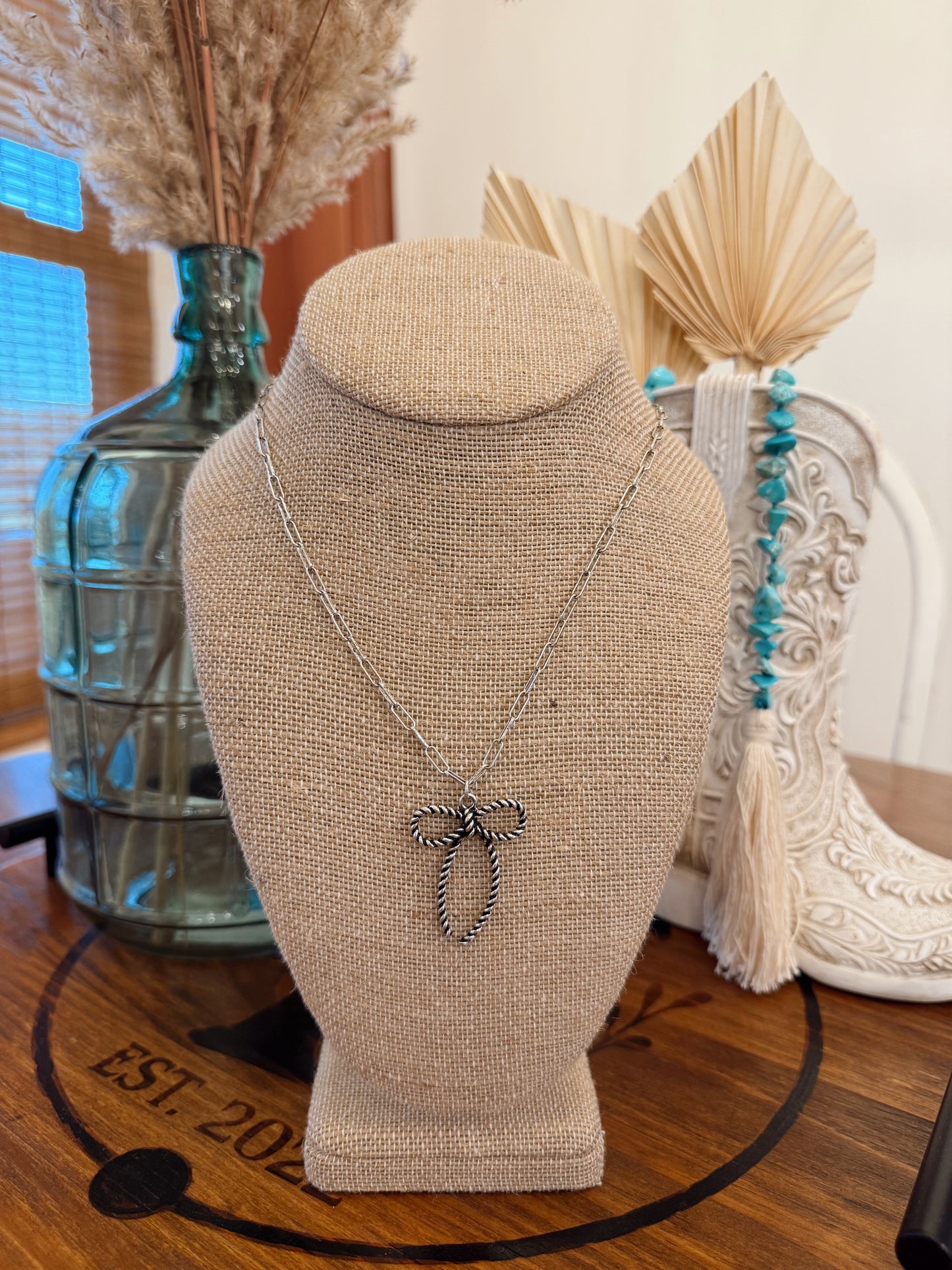 Hallie Bow Necklace
