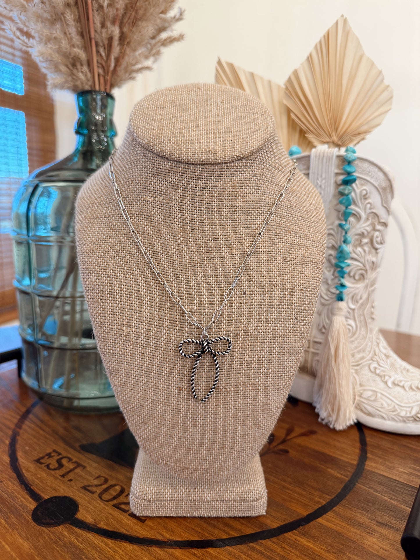 Hallie Bow Necklace