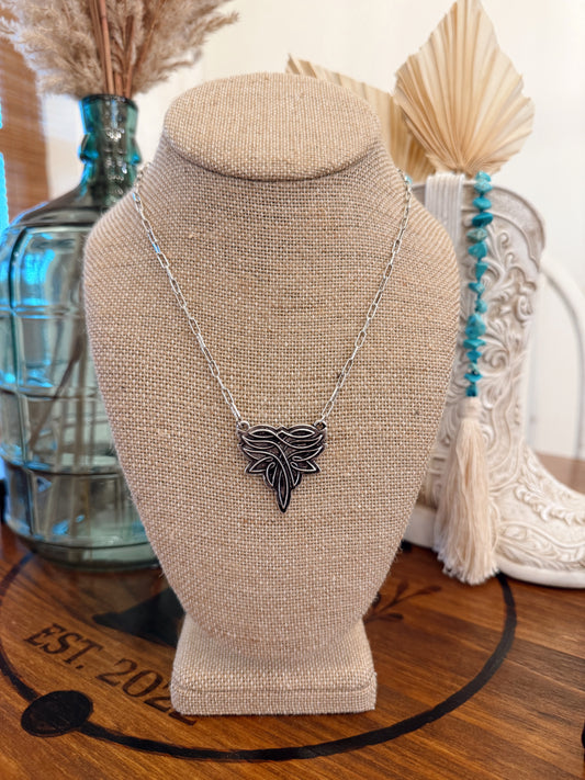 Bluebell Boot Stitch Necklace