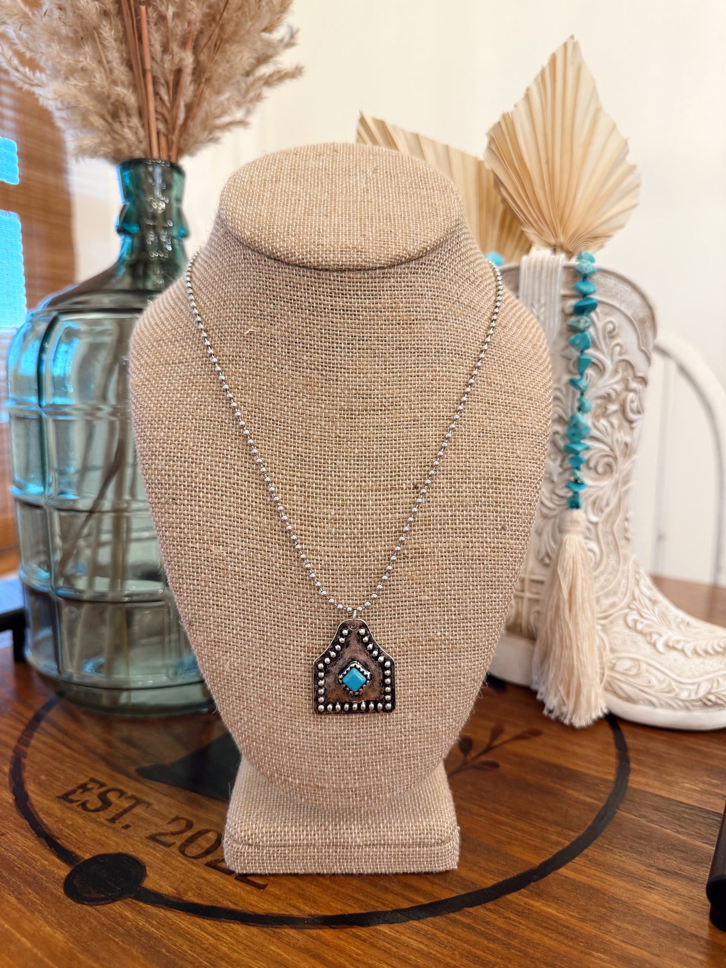 Collins Ear Tag Necklace