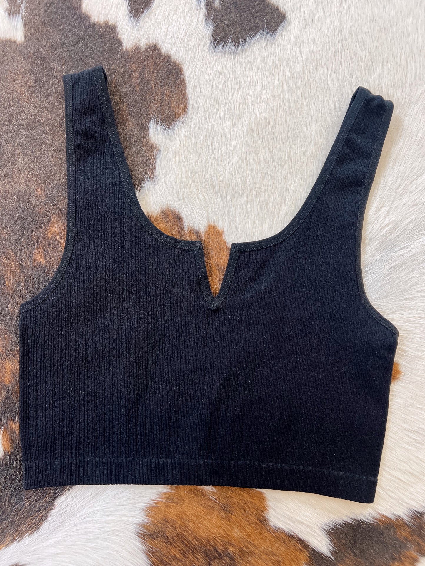 Georgia V Neck Crop Tank